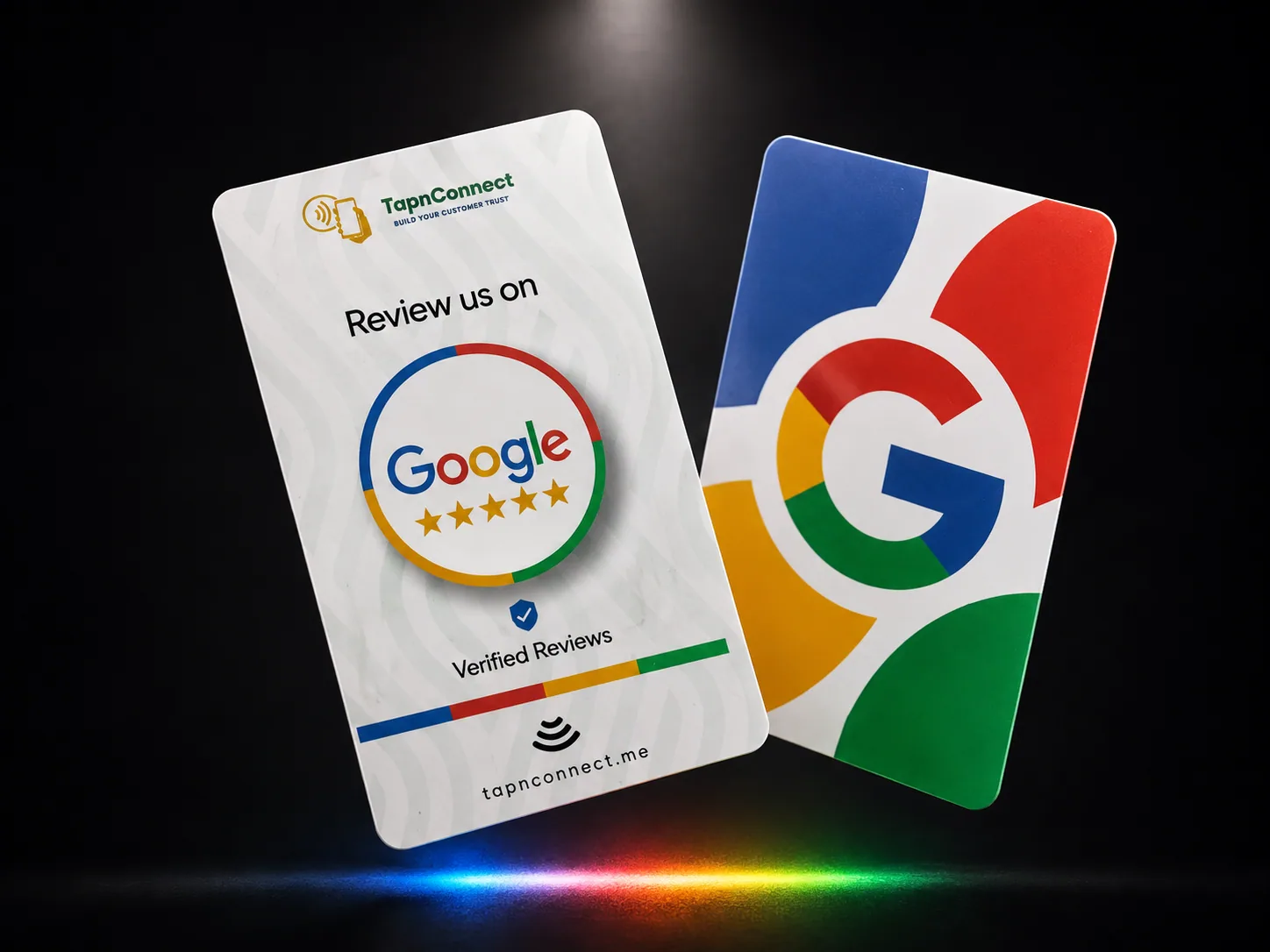 Branded Google Review Card — White